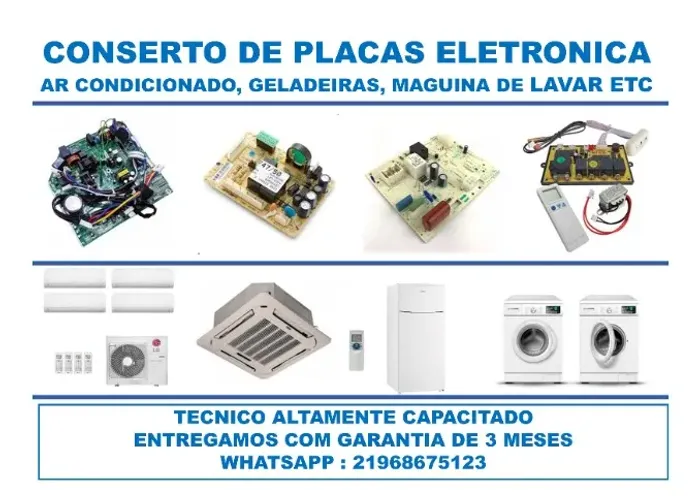 CONSERTO DE PLACAS ELETRONICAS /AR CONDICIONADOS / GELADEIRAS / MAGUINAS DE LAVAR ...