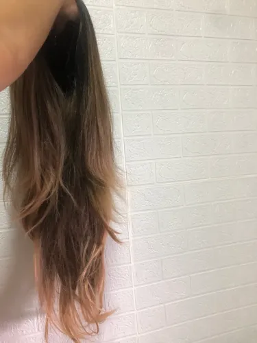 Lace wig frontal nunca usada fibra premium