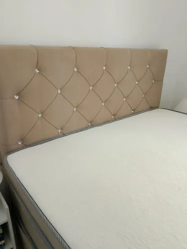 Cabeceira casal suede Novinha