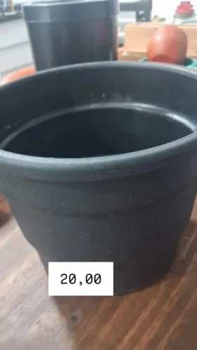 Vaso para planta preto