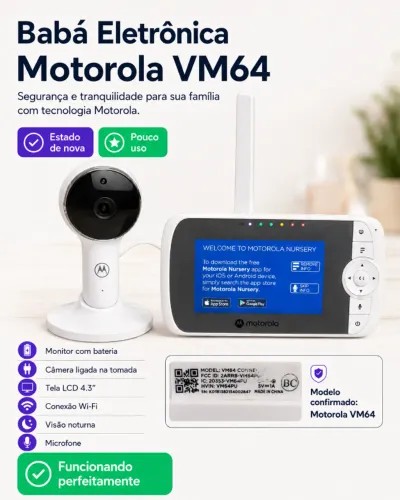 Babá Eletrônica Motorola VM64