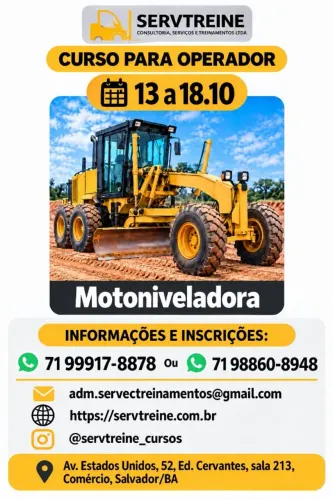 CURSO PARA OPERADOR (A) DE MOTONIVELADORA