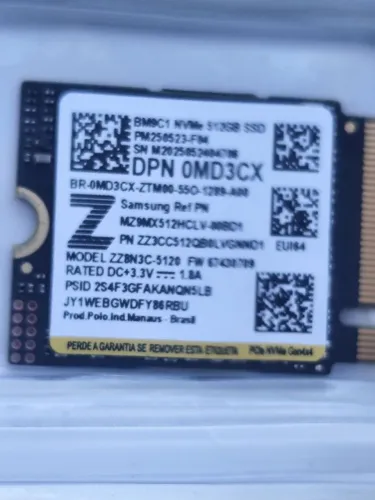 NVME 512GB Gen 4x4 Samsung NOVO