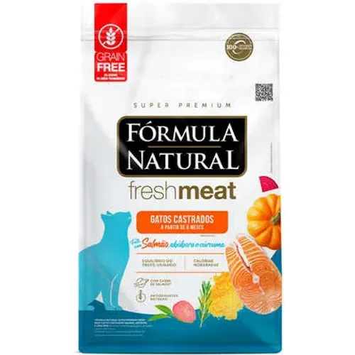 Fórmula Natural Fresh Meat Gatos Castrados Salmão 1Kg