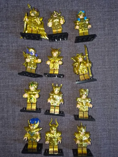 Cavaleiros Do Zodíaco - 12 Cavaleiros De Ouro Lego