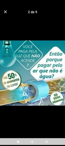 Bloqueador de ar, pague água não ar