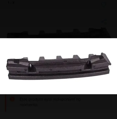 Absorvedor de Impacto Parachoque Traseiro GM Vectra 2000 a 2005