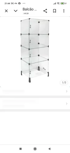 Expositor de vidro