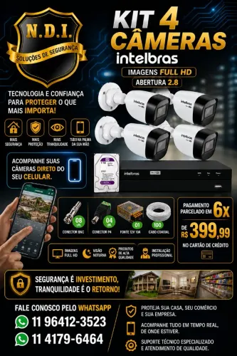 Kit Câmeras de segurança