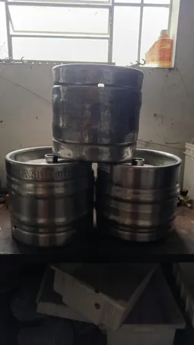 3 Barris de 30L em AÇO INOX