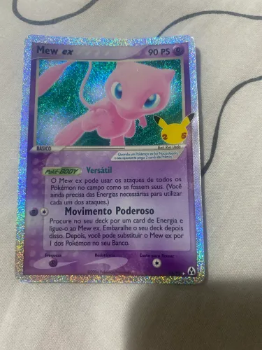Card Pokémon Mew ex do Aniversário de 25 anos
