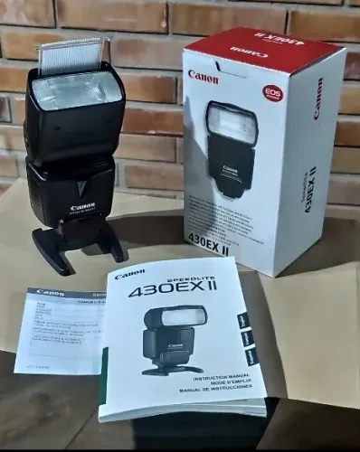 Flash CANON profissional SPEEDLITE EXII impecável novinho sem uso 