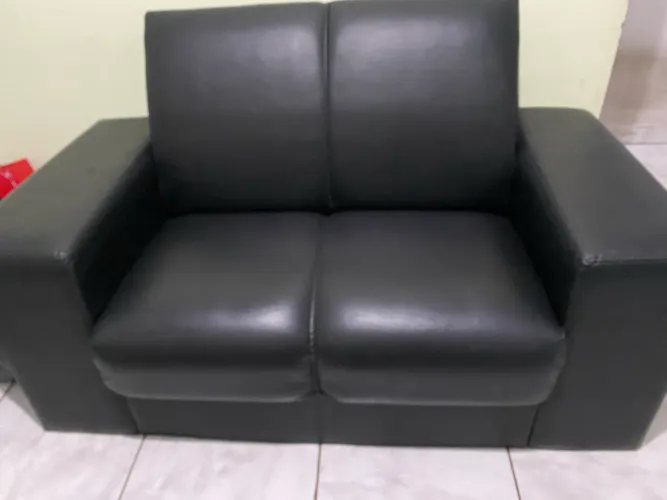 Sofá 2 Lugares Preto 