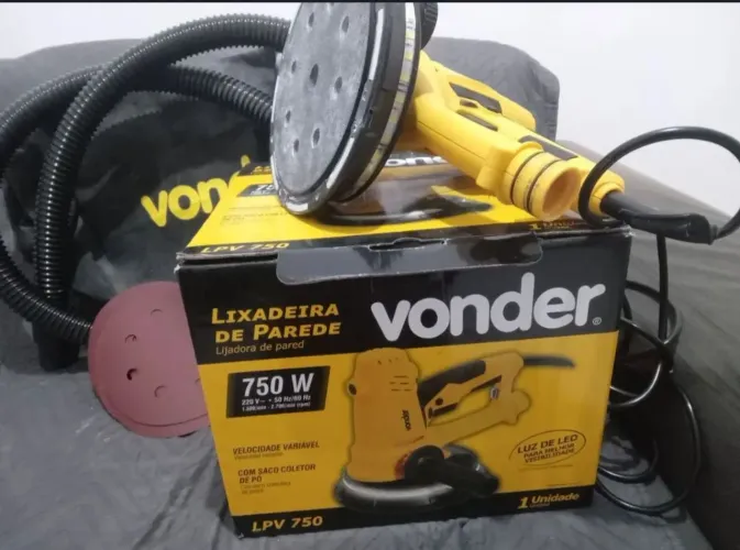 Lixadeira de Parede 750w Com Saco Coletor de Pó LPV750 Vonder