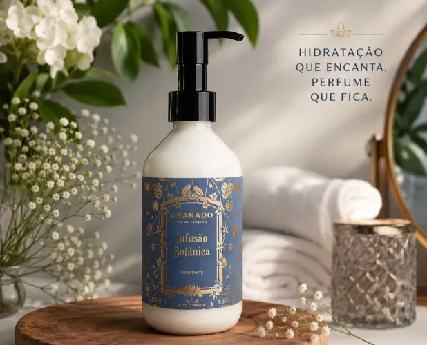 Hidratante Infusão Botânica 240ml Granado- Embalagem de vidro