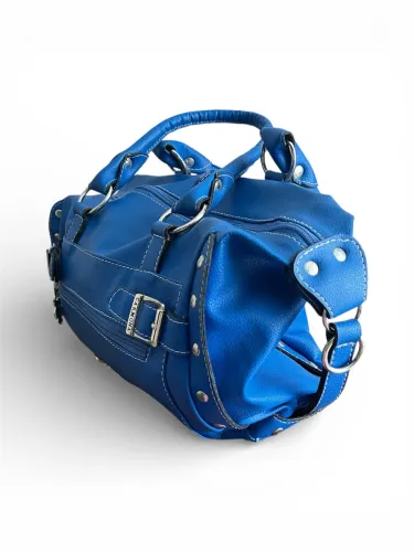 bolsa vintage azul