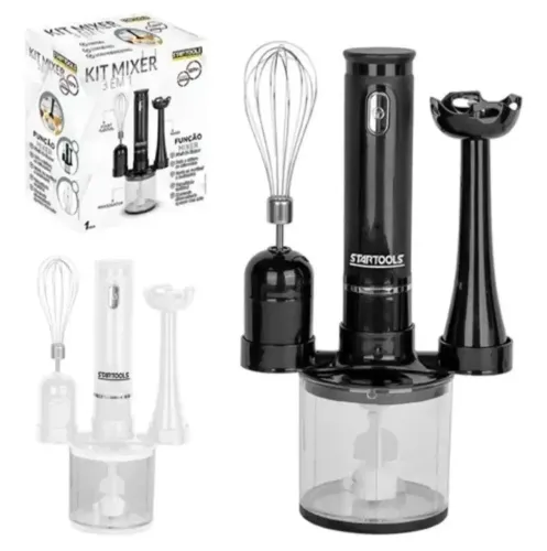 KIT 3 EM 1 MIXER PROCESSADOR/BATEDOR <br>