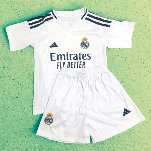 Camisa do Real Madrid 1 Infantil (kit com short) - 24/25
