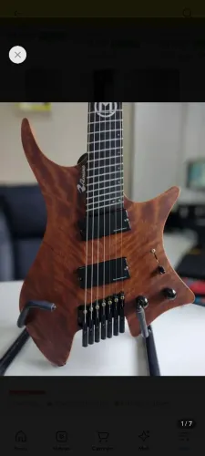 Guitarra headless 7 cordas não Strandberg Boden