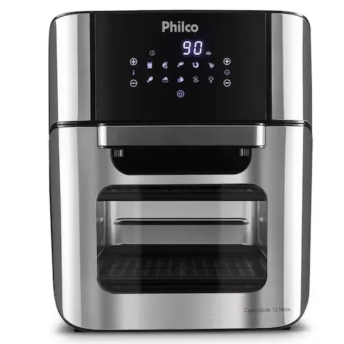 Air Fryer Oven Philco 12L 4 Em 1 1800W usada