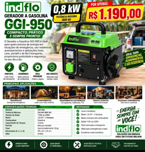 Geradores Novos a Pronta Entrega