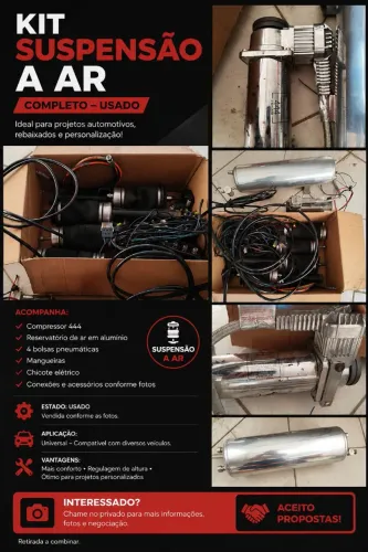 KIT SUSPENSÃO A AR COMPLETO