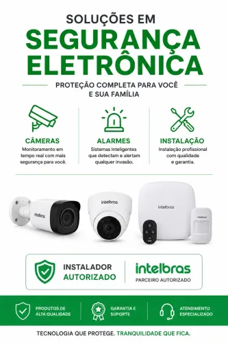 Kit de câmeras e alarmes