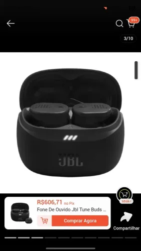 Fone JBL Tune Excelente  aceito troca 