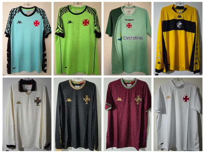 Coleção Lote 8 Camisas do Vasco da Gama