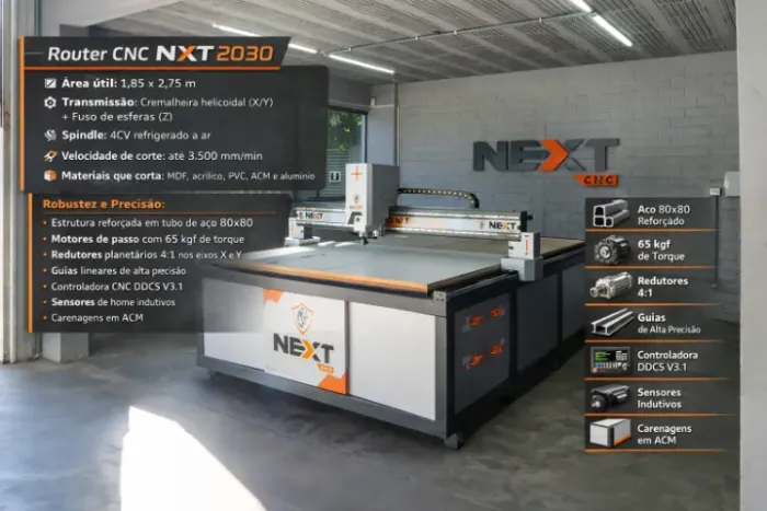 ROUTER CNC - NEXT 2030 1S (nova)