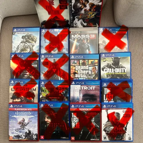 R$ 55 cada - Jogos PlayStation 4 PS4
