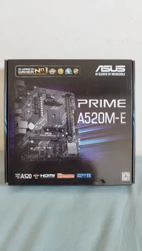 Placa mãe Asus Prime A520M-E sem uso