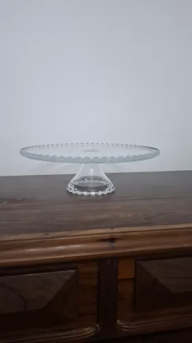 Prato para bolo em Cristal 31,5 cm