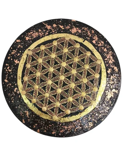 Quadro mandala decorativo em MDF 40cm