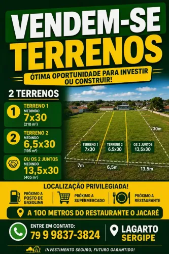 Vendo terreno em Lagarto