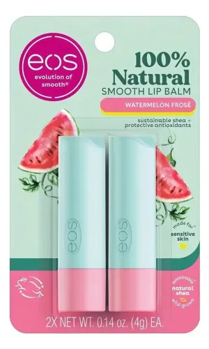 Kit Eos Lip Balm Stick Melancia Frosé 2un 4g