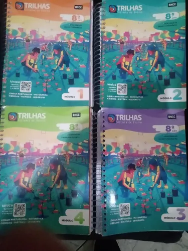 Kit Livros Trilhas 8 ano editora FTD completo.