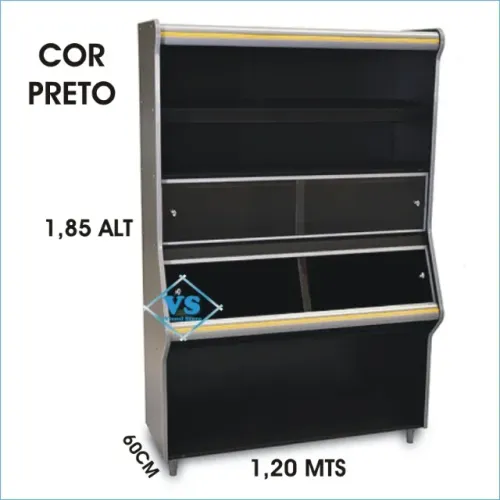 Vasca de Pão 1,20 mts Cor Preto Nova C/ Qualidade
