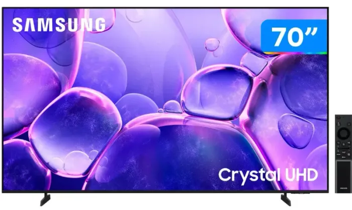 Smart TV 70" Samsung UHD 4K Crystal U8500F UN70U8500FGXZD Tizen 2025