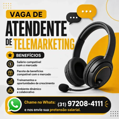 Atendente de Telemarketing 