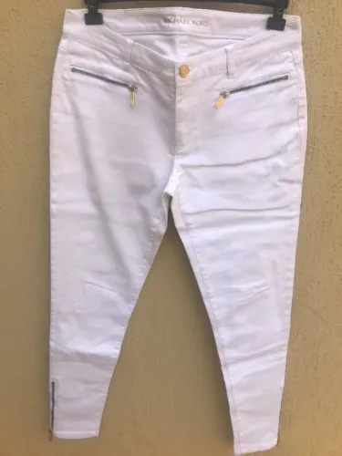 Calça Branca Skinny Da Marca Michael Kors (Usado)