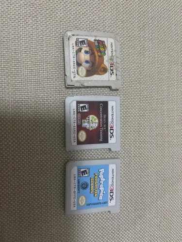 3 Jogos de DS 3D apenas cartuchos