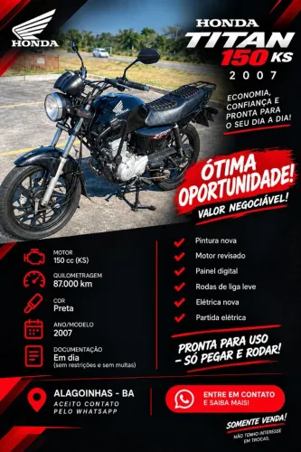Moto Titan KS 2007 Honda