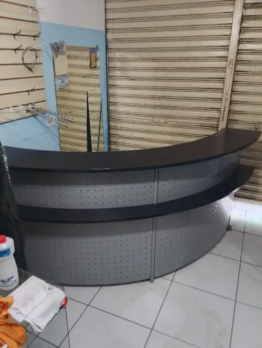 Balcão de canto meia lua