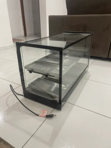 Vitrine Expositora Aquecida Elétrica Vidro 