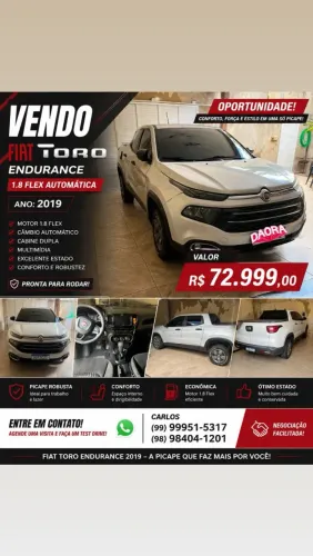 Fiat Toro Endurence 1.8 16V Flex Aut. 2019