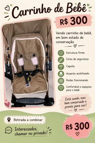 Vendo item de criança