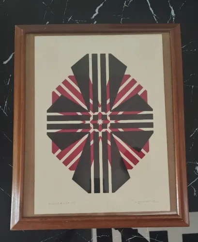 Quadro Odetto Guersoni Mandala 1976 HC