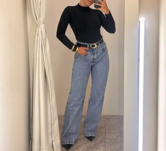 Calça jeans Wide leg