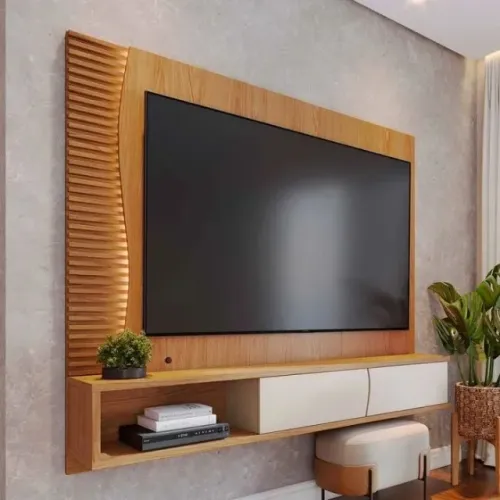 HOME SUSPENSO PARA TV ATÉ 65´´ COM NICHOS DIVIDIMOS EM ATÉ 10X SEM JUROS